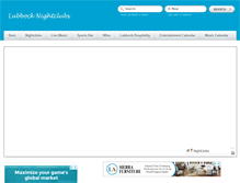 Tablet Screenshot of lubbocknightclubs.com